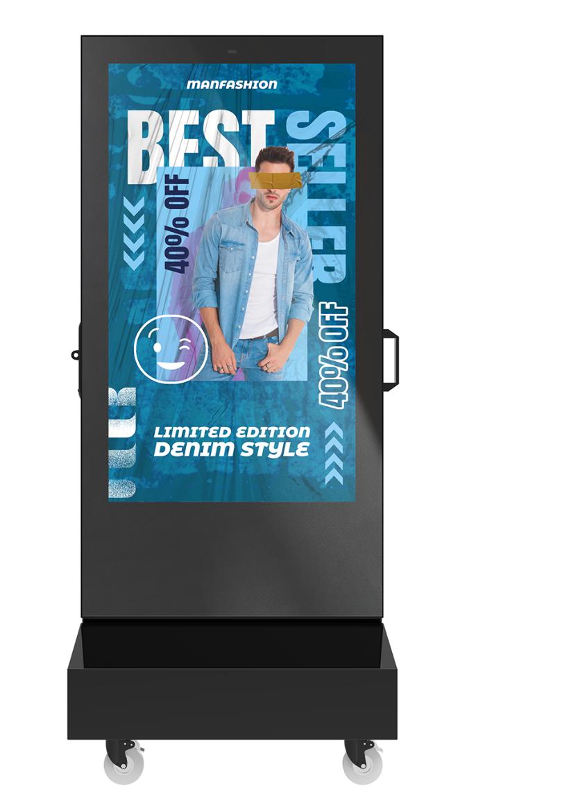 Podwójny Wyświetlacz LCD Zasilany Baterią Outdoor