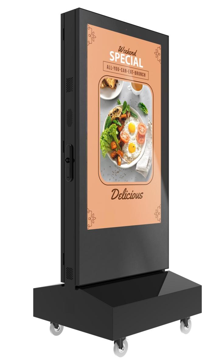 Podwójny Wyświetlacz LCD Zasilany Baterią Outdoor
